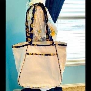 NWOT Canvas Floral bag